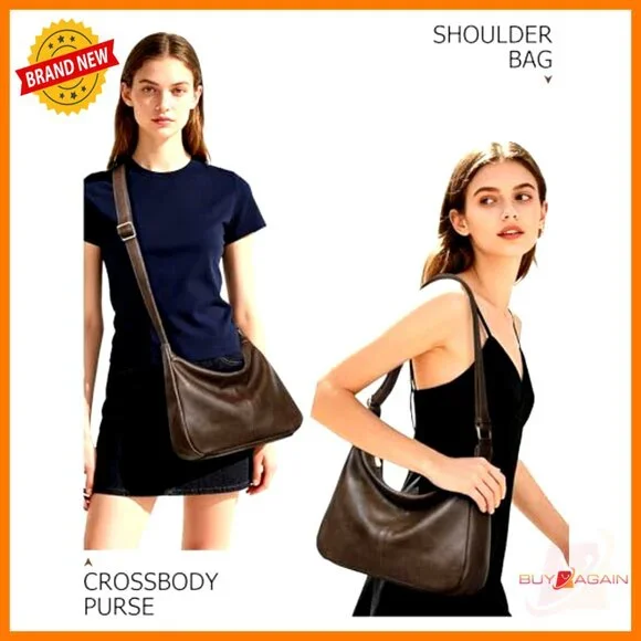 Soft Vegan Leather Hobo Bag with Adjustable Strap and Mini Purse - Picture 3 of 7